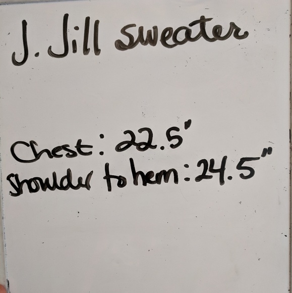 J. Jill lightweight sweater w/ lace-up neckline L - Picture 8 of 8